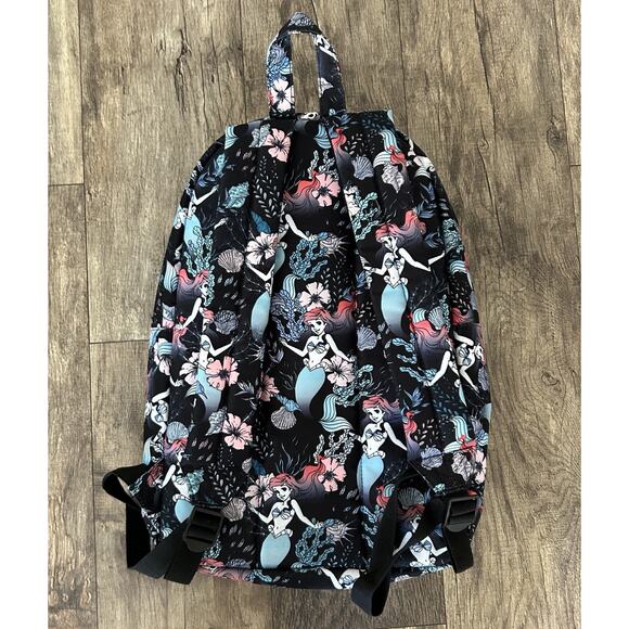 Loungefly Disney The Little Mermaid Ariel Floral Print Nylon Full Size Back Pack main image 9
